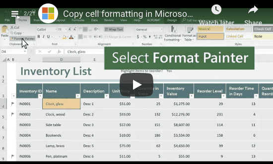 How to Copy Cell Formatting in Microsoft Excel