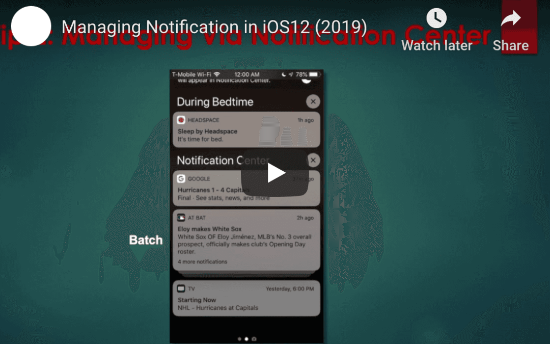 Efficiently Manage Notifications In iOS 12